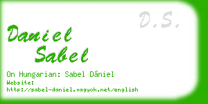 daniel sabel business card